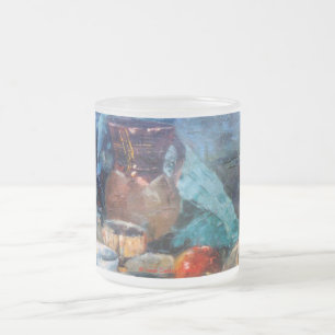 Bodegón a espátula frosted glass coffee mug