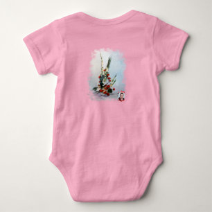 Bodegón de flores baby bodysuit
