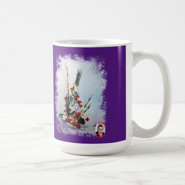 Bodegón de flores coffee mug (Right)