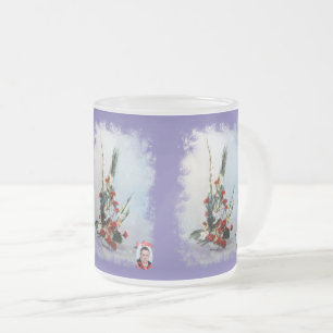 Bodegón de flores frosted glass coffee mug