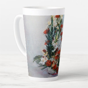 Bodegón de flores latte mug