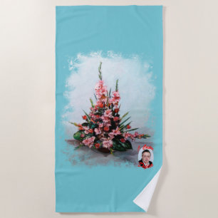 Bodegón de flores/Still life of flowers Beach Towel