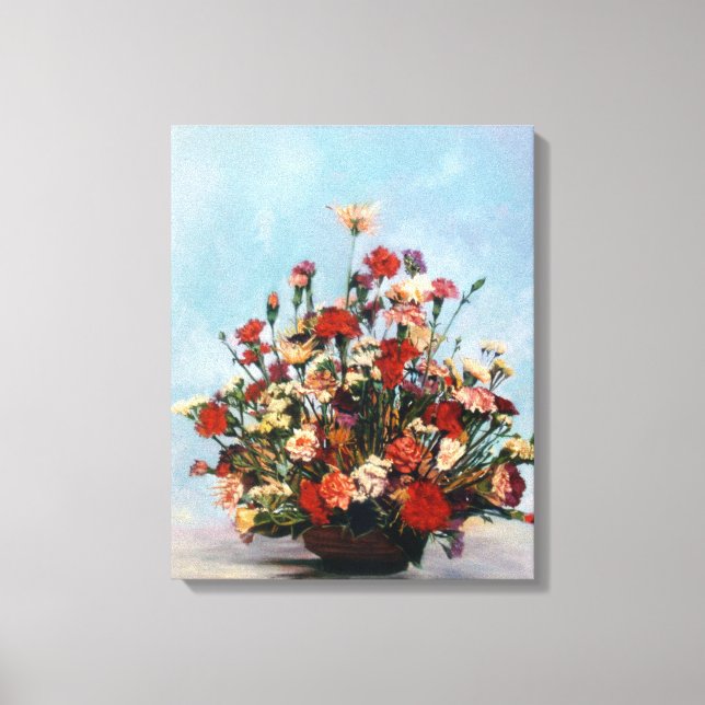 Bodegón de flores/Still life of flowers Canvas Print (Front)
