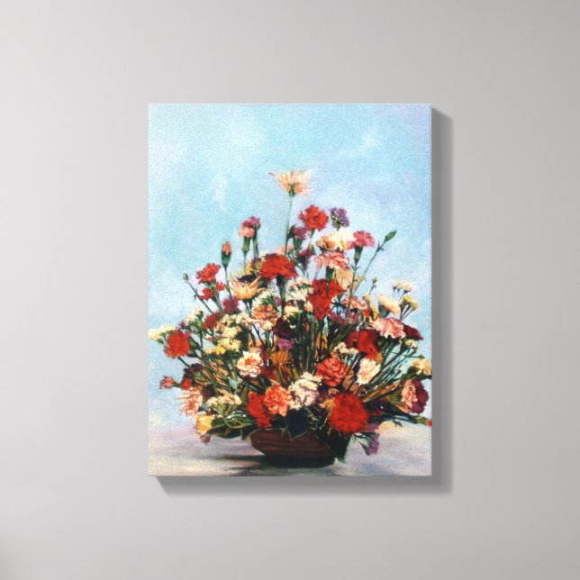 Bodegón de flores/Still life of flowers Canvas Print (Front)