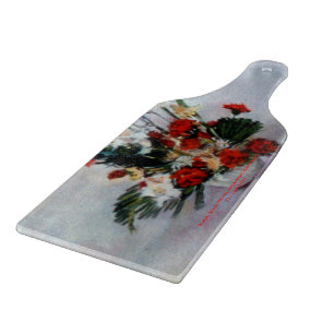 Bodegón de flores/Still life of flowers Cutting Board