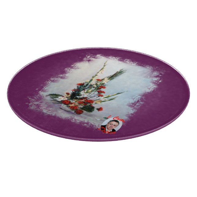 Bodegón de flores/Still life of flowers Cutting Board (Corner)
