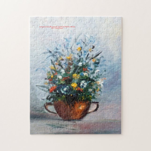 Bodegón de flores/Still life of flowers Jigsaw Puzzle (Vertical)