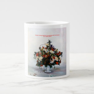 Bodegón de flores/Still life of flowers Large Coffee Mug