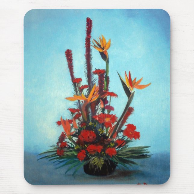 Bodegón de flores/Still life of flowers Mouse Mat (Front)
