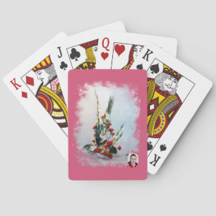 Bodegón de flores/Still life of flowers Playing Cards