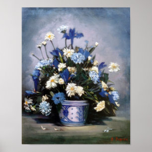 Bodegón de flores/Still life of flowers Poster