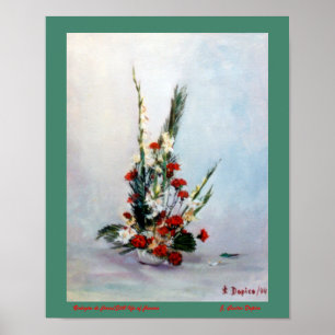 Bodegón de flores/Still life of flowers Poster