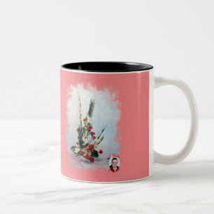 Bodegón de flores Two-Tone coffee mug