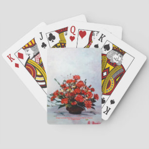 Bodegón of flowers/Still life of flowers Playing Cards