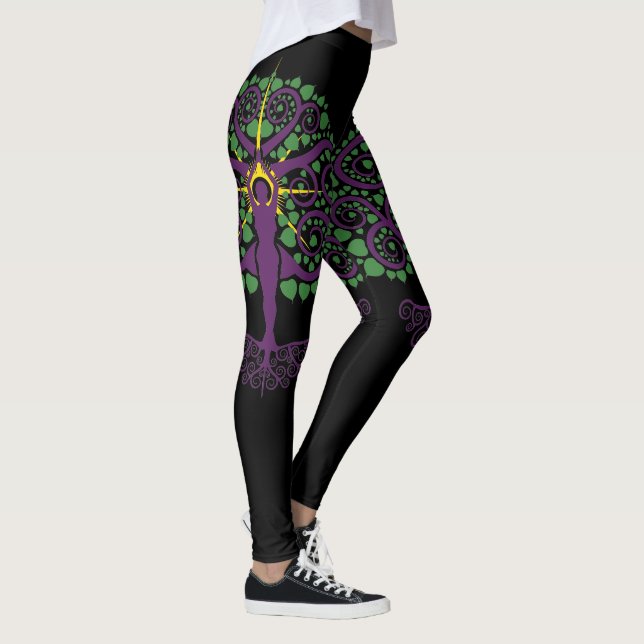 Bodhi Tree Yoga Leggings (Right)