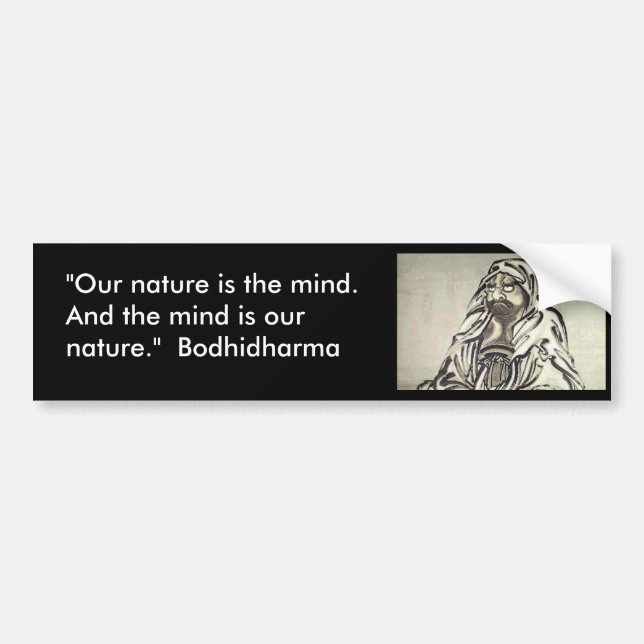 Bodhidharma 1 bumper sticker (Front)
