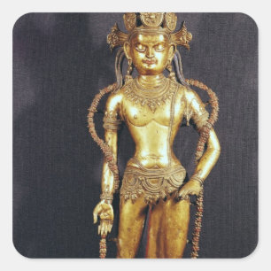 Bodhisattva Avalokitecvara, 15th-16th century Square Sticker