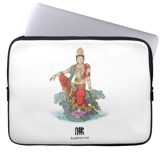 Bodhisattva of Compassion laptop sleeve (Front)