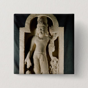 Bodhisattva Padmapani, Sarnath 15 Cm Square Badge