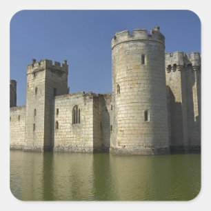 Bodiam Castle (1385), reflected in moat, East Square Sticker