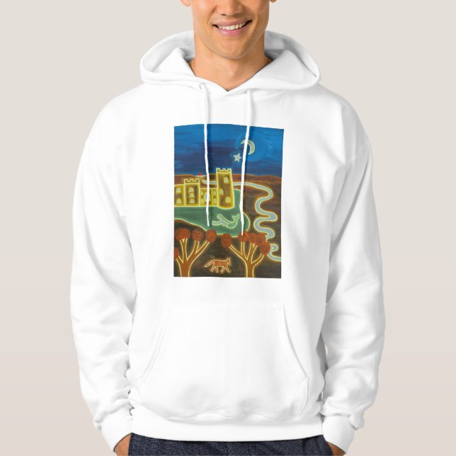 Bodiam Castle by Moonlight 2010 Hoodie (Front)