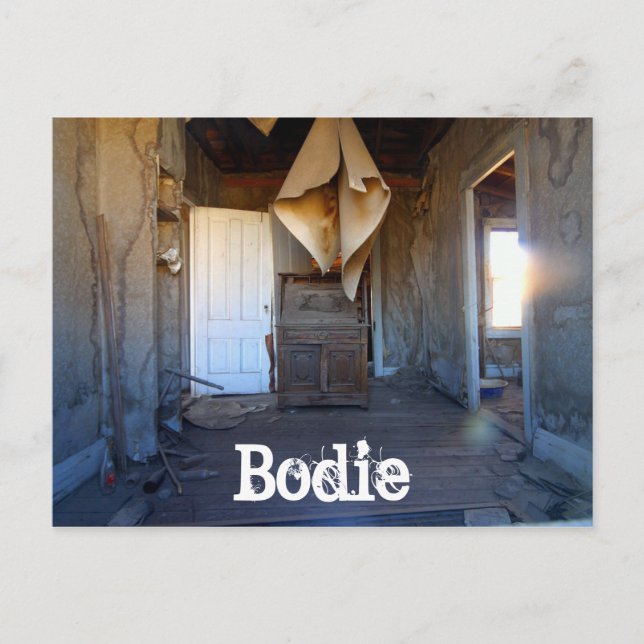 Bodie, California Ghost Town, Abandoned Home Postcard (Front)