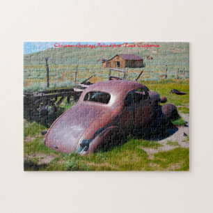 Bodie Ghost Town California.Christmas Greetings Jigsaw Puzzle