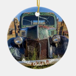 Bodie Ghost Town Vehicles Ceramic Tree Decoration