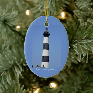 Bodie Island Lighthouse Ceramic Tree Decoration