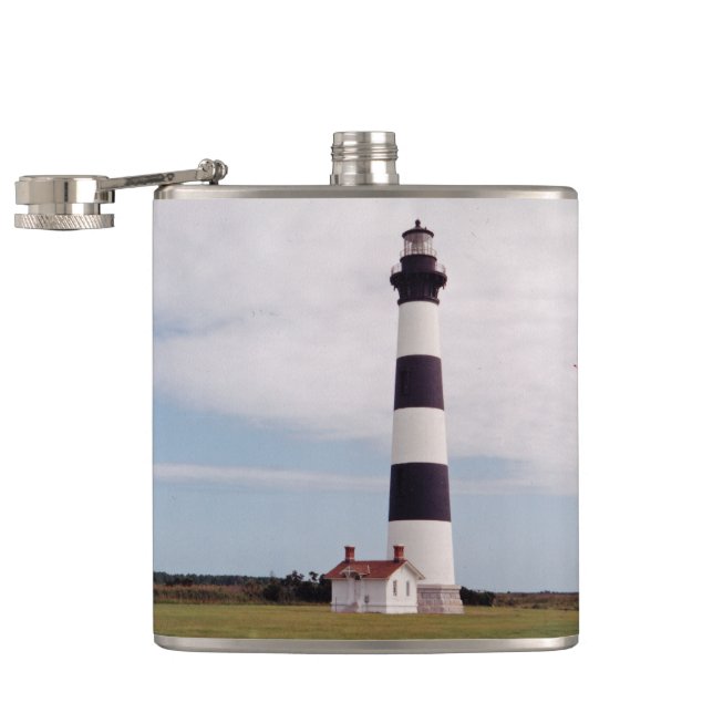Bodie Island Lighthouse Hip Flask (Opened)