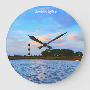 Bodie Island Lighthouse Large Clock