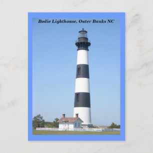 Bodie Island Lighthouse OBX North Carolina Postcard