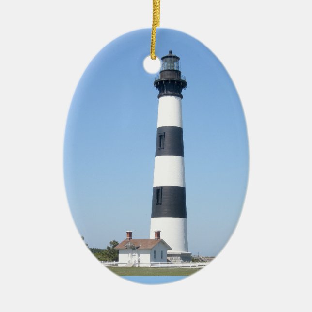 Bodie Lighthouse OBX NC Ornament (Front)