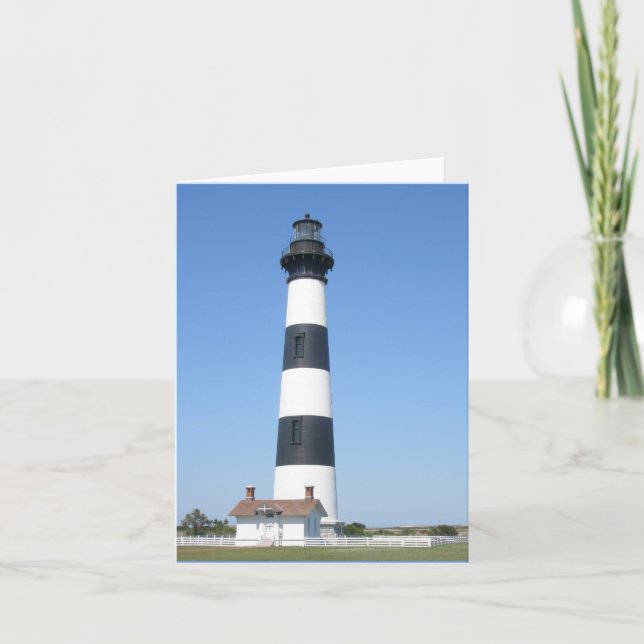 Bodie Lighthouse Outer Banks NC Note Card (Front)
