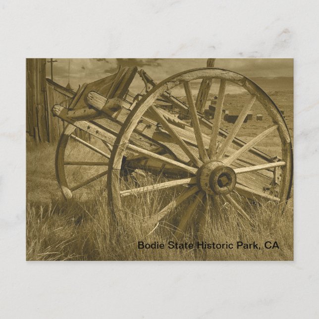 Bodie Wagon Wheel 1 Postcard (Front)