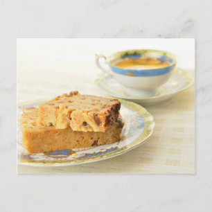 Boding - traditional belgian dessert postcard