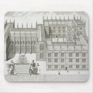 Bodleian Library, Oxford, from 'Oxonia Illustrata' Mouse Mat
