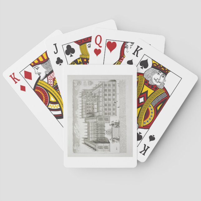 Bodleian Library, Oxford, from 'Oxonia Illustrata' Playing Cards (Back)