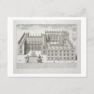Bodleian Library, Oxford, from 'Oxonia Illustrata' Postcard
