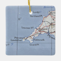 Bodmin Cornwall Vintage Map