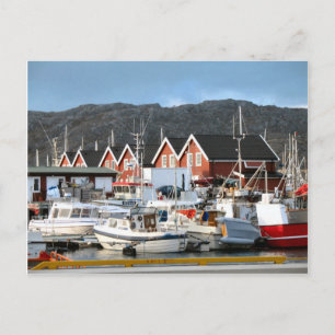 Bodo, harbour postcard