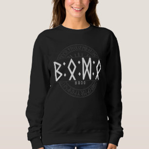 Bodo in Futhark Runes Viking Sweatshirt