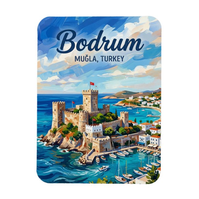 Bodrum Castle, Bodrum Magnet (Vertical)
