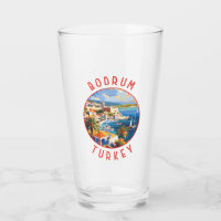 Bodrum Turkey Retro Distressed Circle