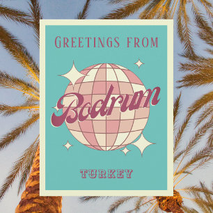 Bodrum Turkey Retro Vintage Postcard