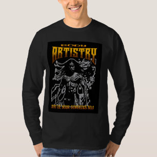 Body Artistry, Maori Warrior posing in tribal garb T-Shirt
