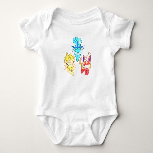 Body bébé Evolution évoli Pokemon Baby Bodysuit (Front)