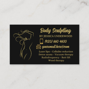 Body Body Sculpting Wellness Cosmetics Beauty Spa Business Card