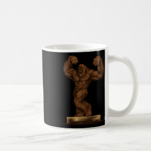 Body Builder Bigfoot Pose On A Stage - Gym Helper Coffee Mug