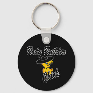 Body Builder Chick #4 Key Ring